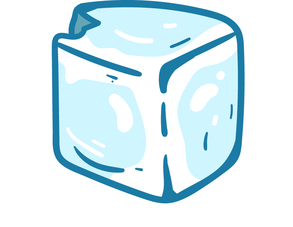 Beautiful Ice Cube Clipart Vector