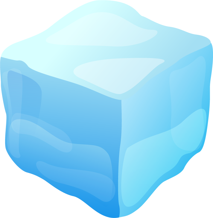 Beautiful Ice Cube Clipart Vector