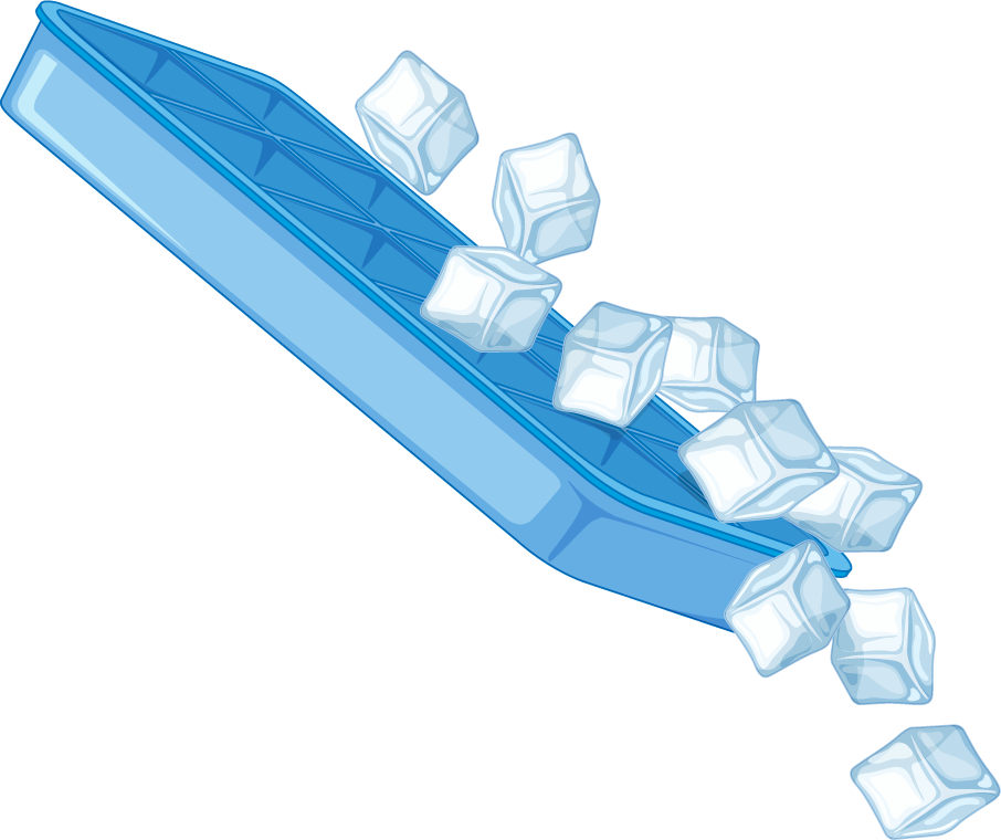 Beautiful Ice Cube Clipart Vector