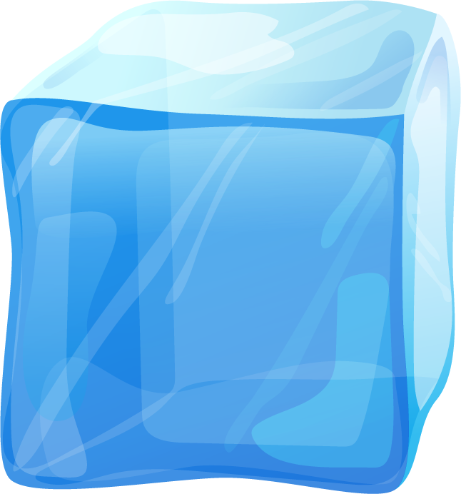 Beautiful Ice Cube Clipart Vector