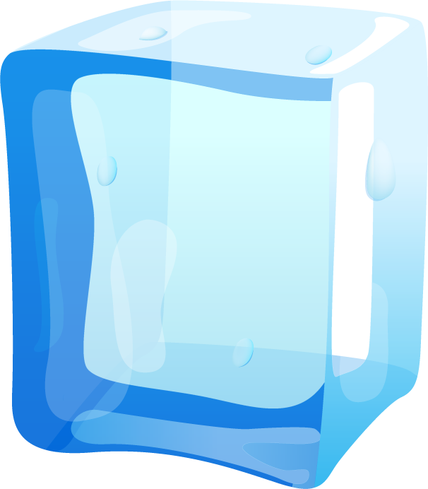 Beautiful Ice Cube Clipart Vector