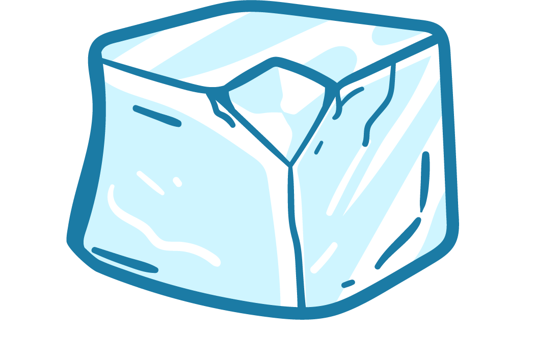 Beautiful Ice Cube Clipart Vector