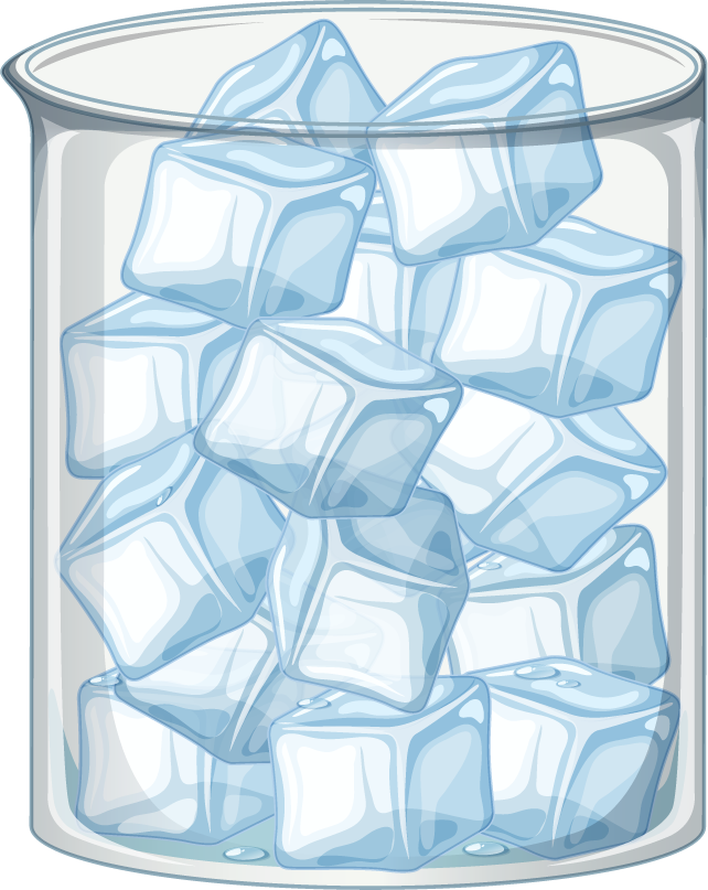 Beautiful Ice Cube Clipart Vector