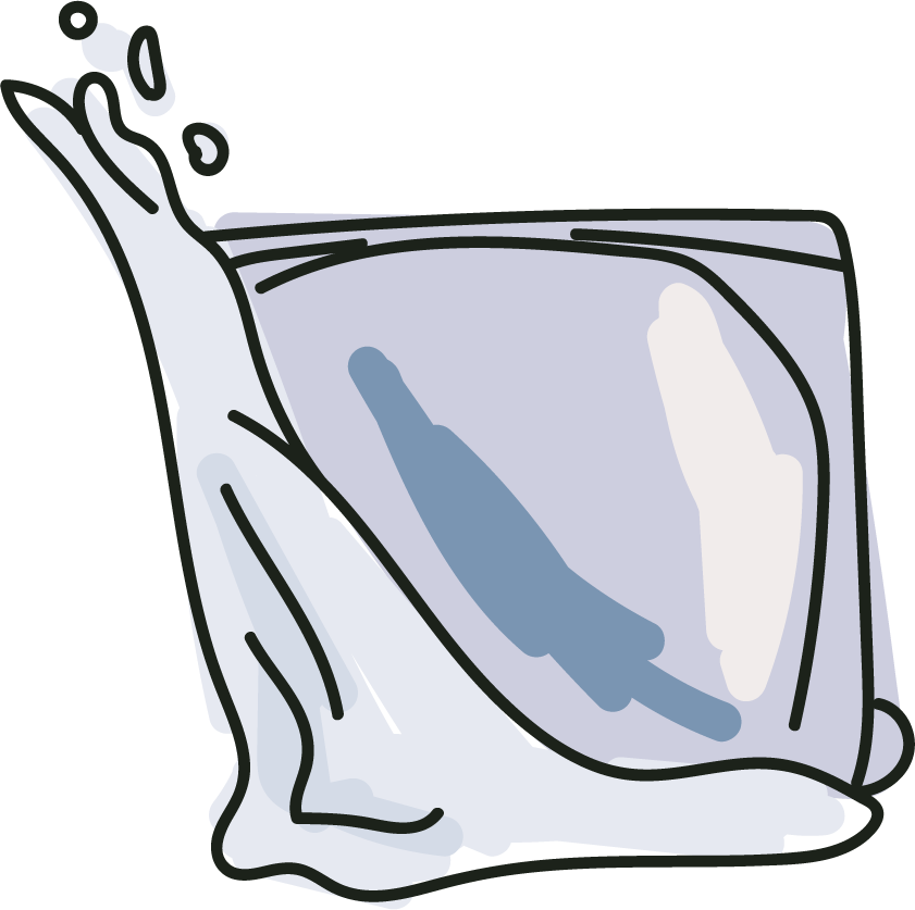 beautiful ice cube clipart vector with splashes for cool drink presentations