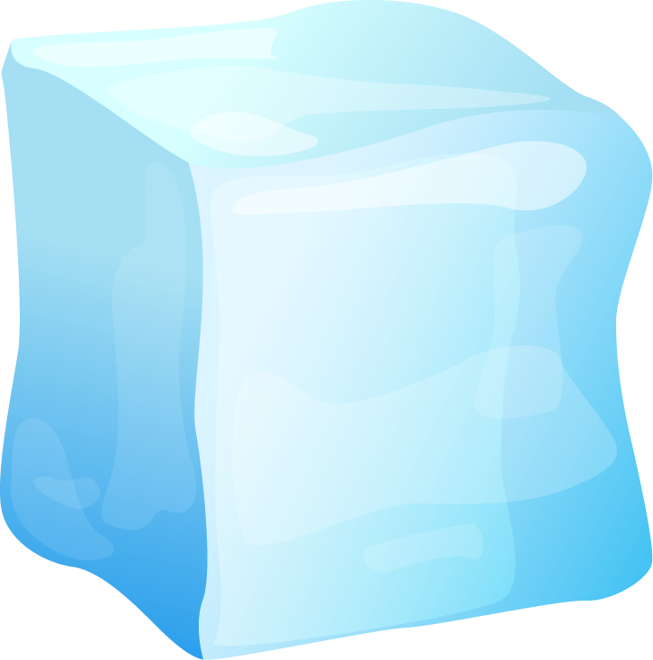 Beautiful Ice Cube Clipart Vector