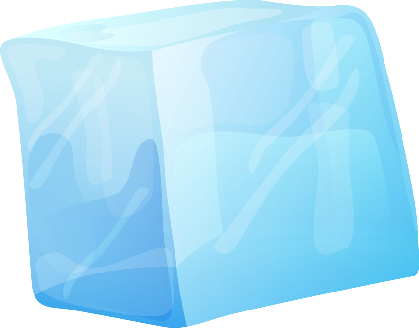 Beautiful Ice Cube Clipart Vector