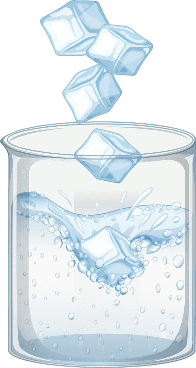 Beautiful Ice Cube Clipart Vector