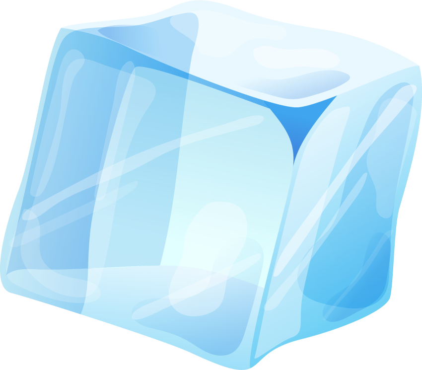 Beautiful Ice Cube Clipart Vector