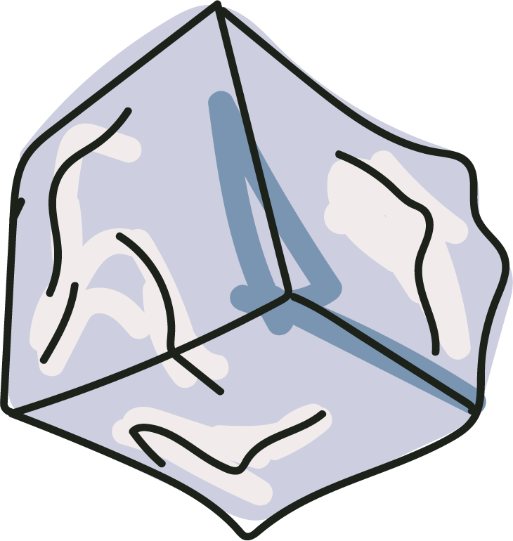 beautiful ice cube clipart vector for refreshing drinks and cool designs