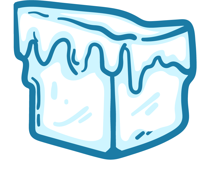 Beautiful Ice Cube Clipart Vector