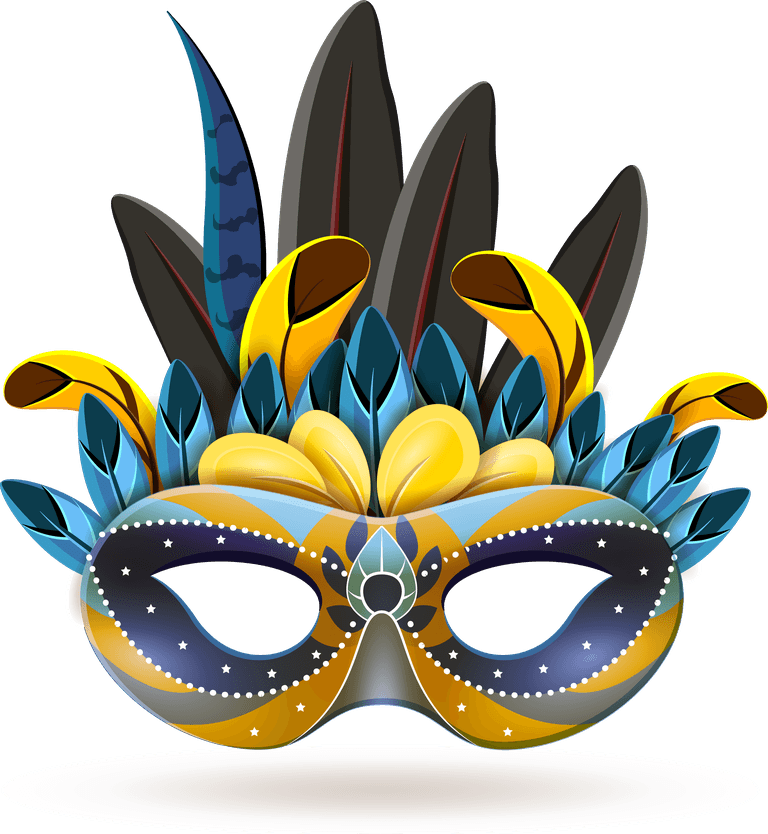 beautiful mask mask icons set with vibrant colors and decorative elements for festive occasions