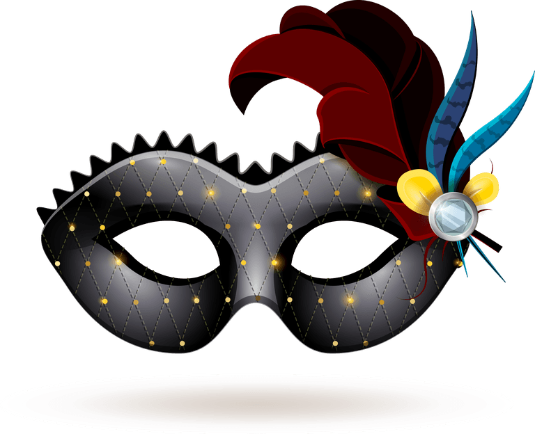 beautiful mask mask icons set for festive occasions and celebrations with elegant features