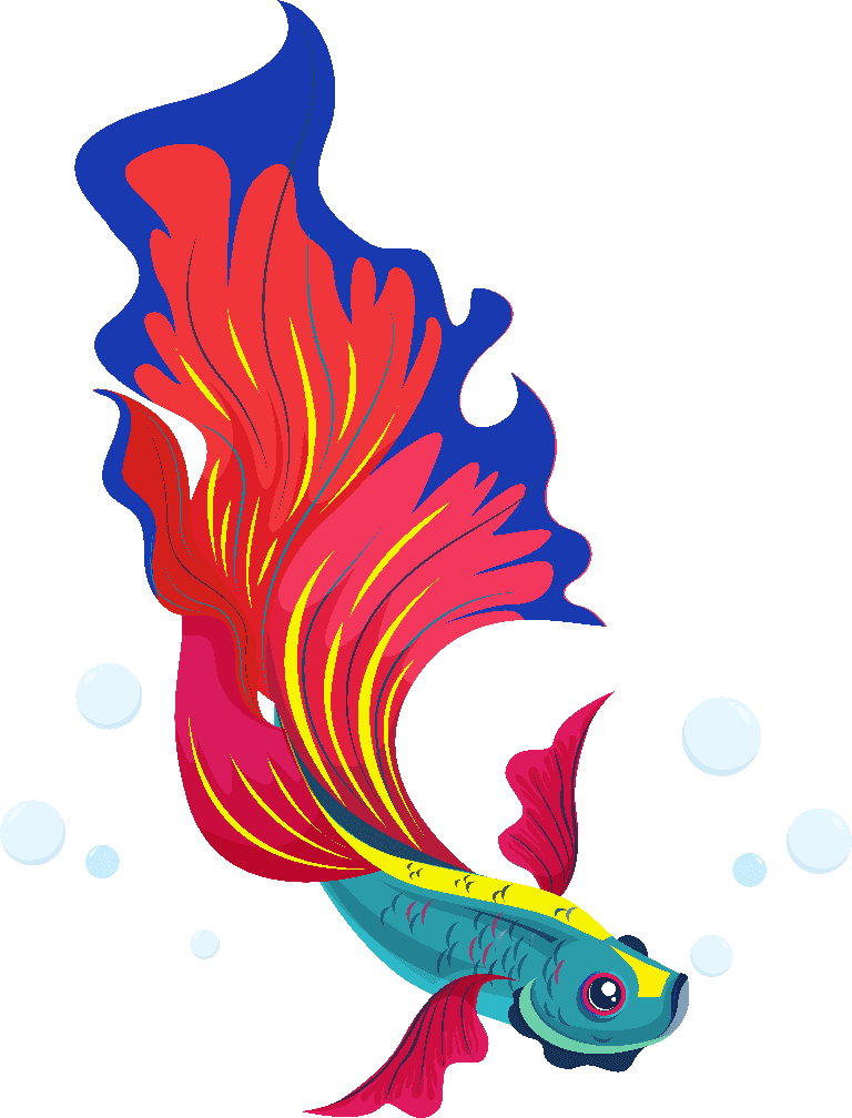beautiful ornamental fish ornamental fish icons colorful species 