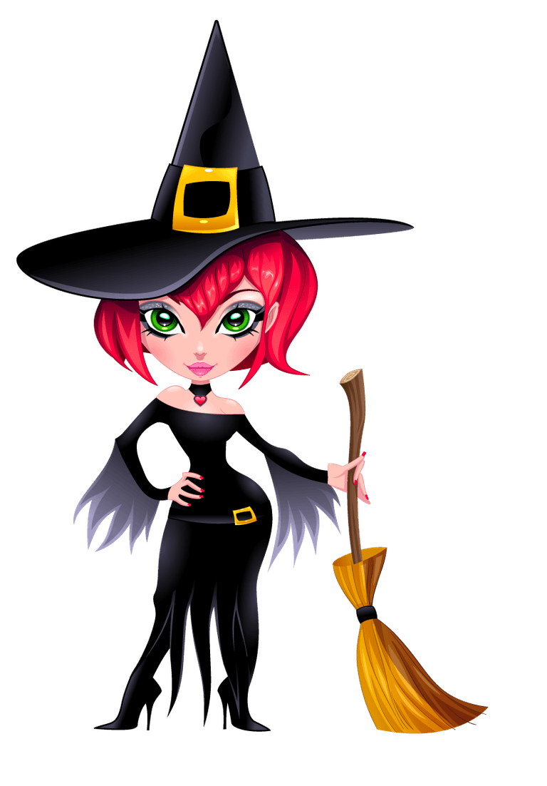 beautiful witch coloured witches collection featuring playful designs for Halloween decorations