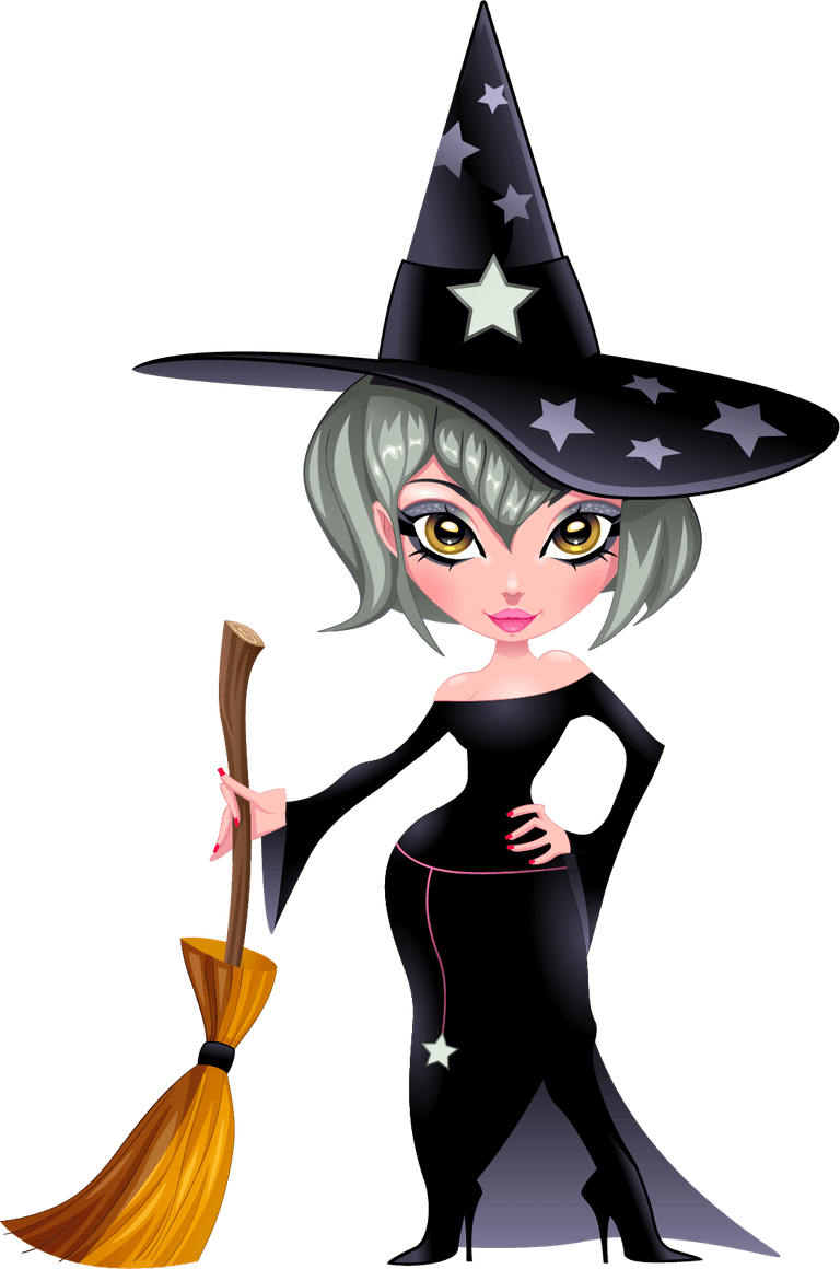 beautiful witch coloured witches collection featuring playful characters for magical celebrations