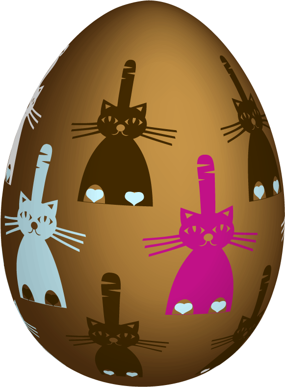 beautifully detailed painted egg vectors featuring playful cat illustrations for festive decor