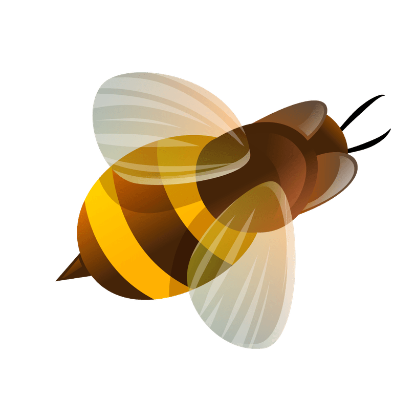 bee honey watercolor set with jar dipper bees honeycomb house bucket