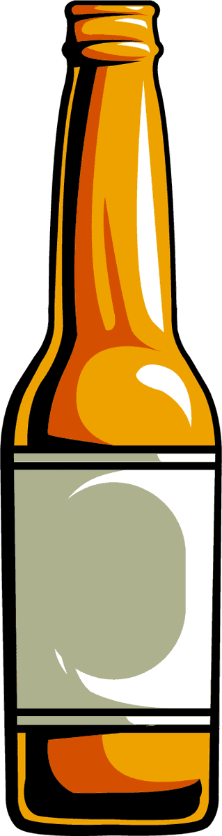 beer elements vintage symbols sketch showcasing a classic bottle with a retro appeal