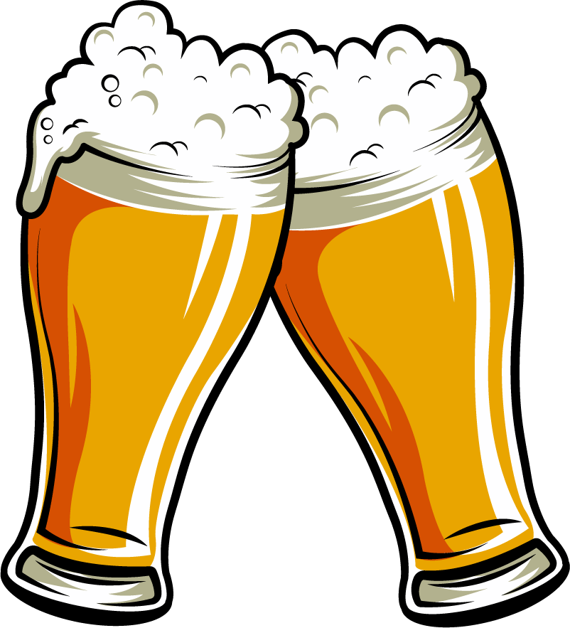 beer elements vintage symbols sketch featuring frothy glasses for retro pub themes