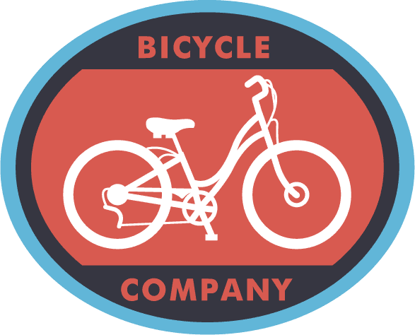 bicycle label and logo sets in vintage style
