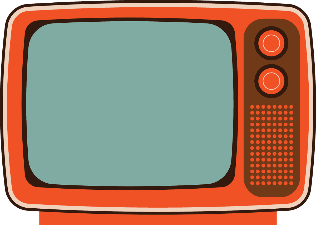 big old television illustration with retro style highlighting vintage charm and nostalgia