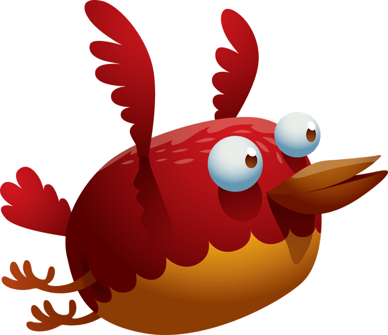 playful cartoon bird character set for child-friendly illustrations and animations