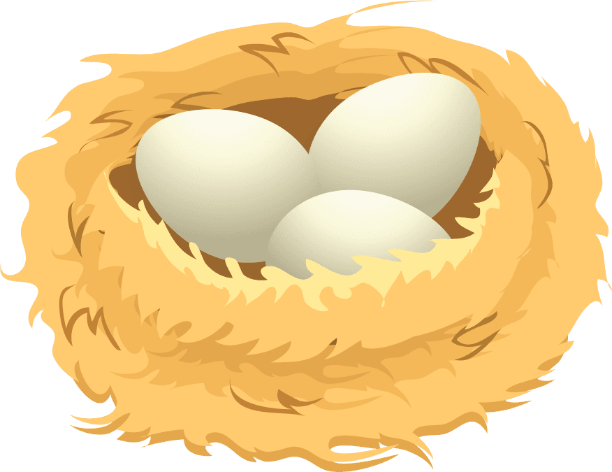 bird s nest insect cute cartoon