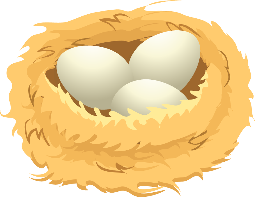 bird s nest insect cute cartoon