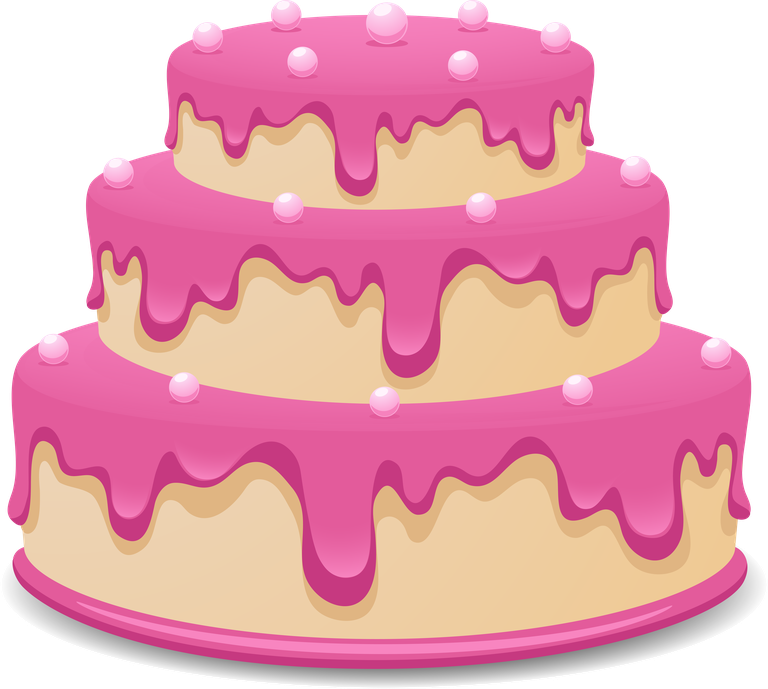 birthday cake delicious cakes illustration with pink frosting for celebration events