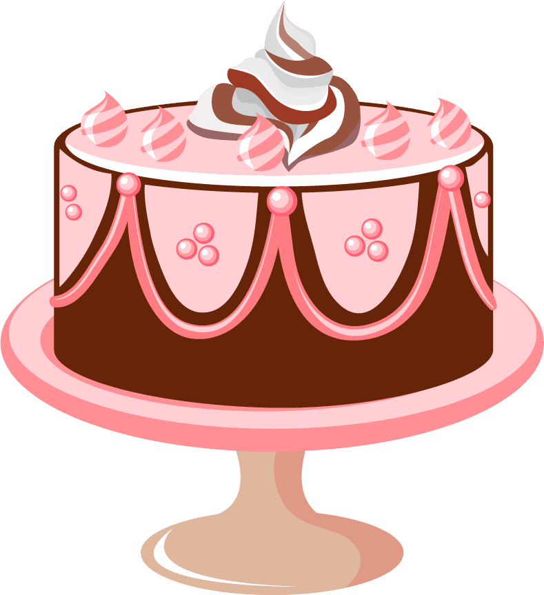 delicious birthday cake cakes with chocolate frosting and decorative pink accents