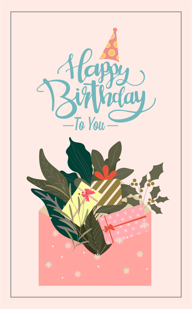 birthday card patterns and texture with festive elements for celebration occasions
