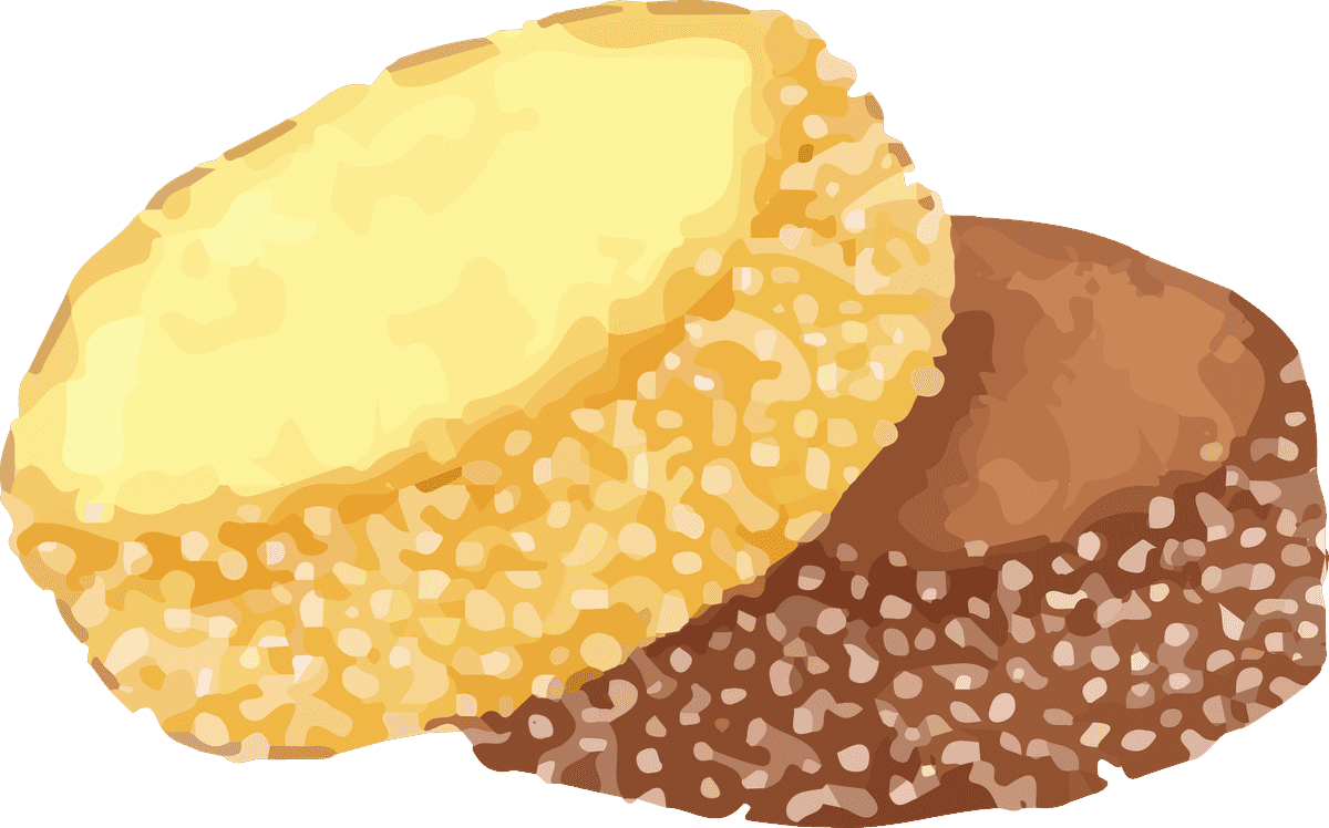 biscuit drawing smear watercolor vector