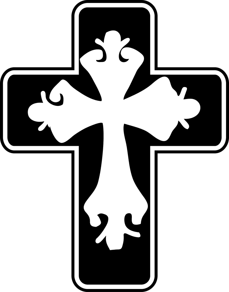 black bold cross symbols icon