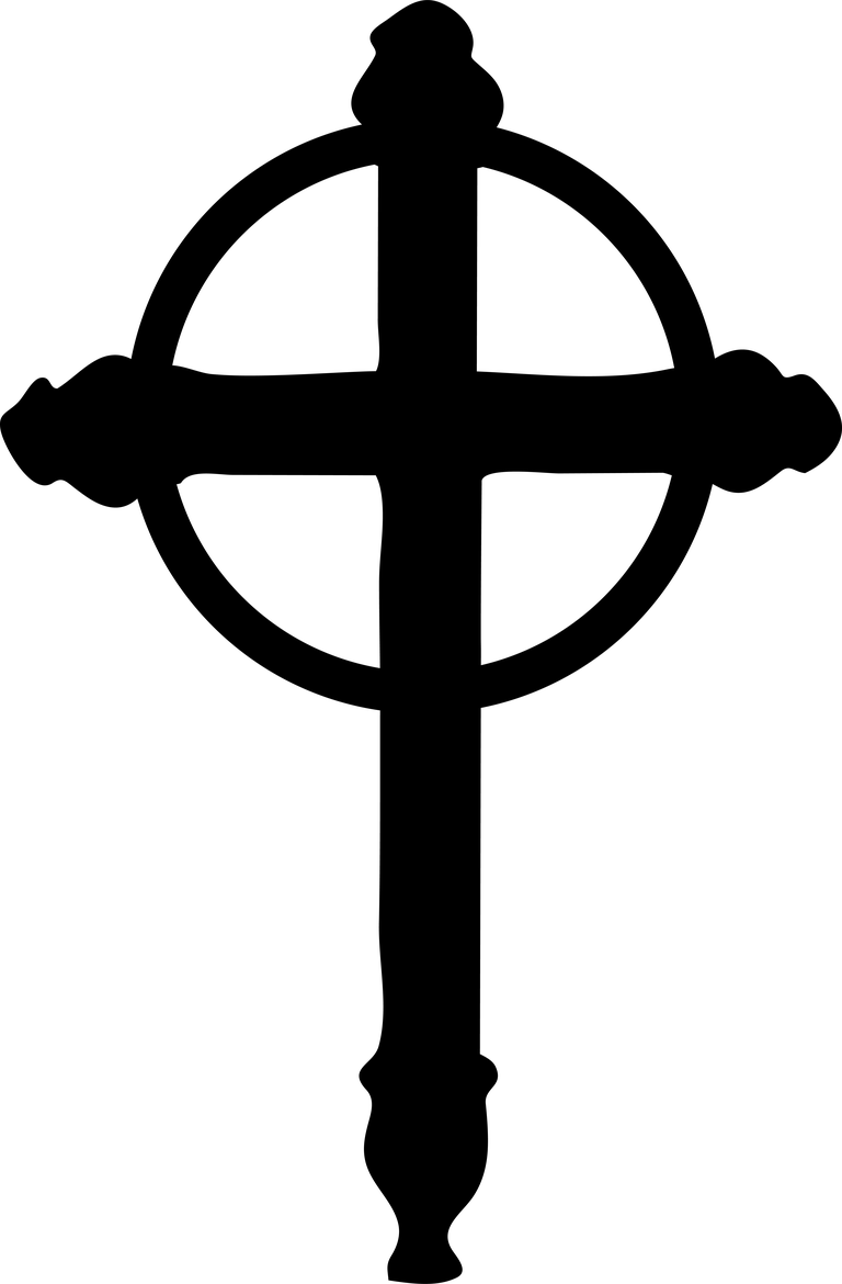 black isolated thin cross symbols