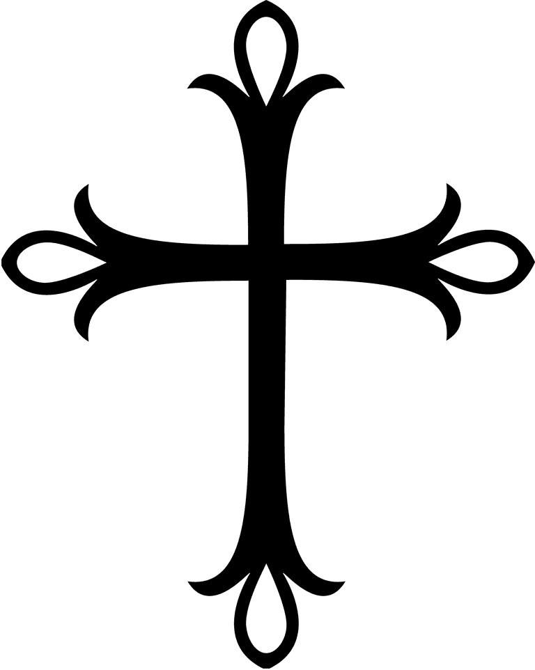 black isolated thin cross symbols for medical and design applications in minimalist style