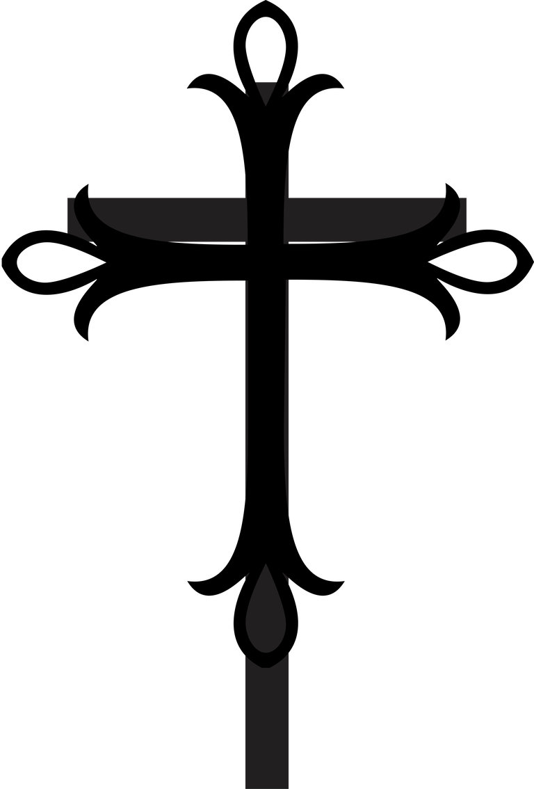 black isolated thin cross symbols for religious and decorative contexts