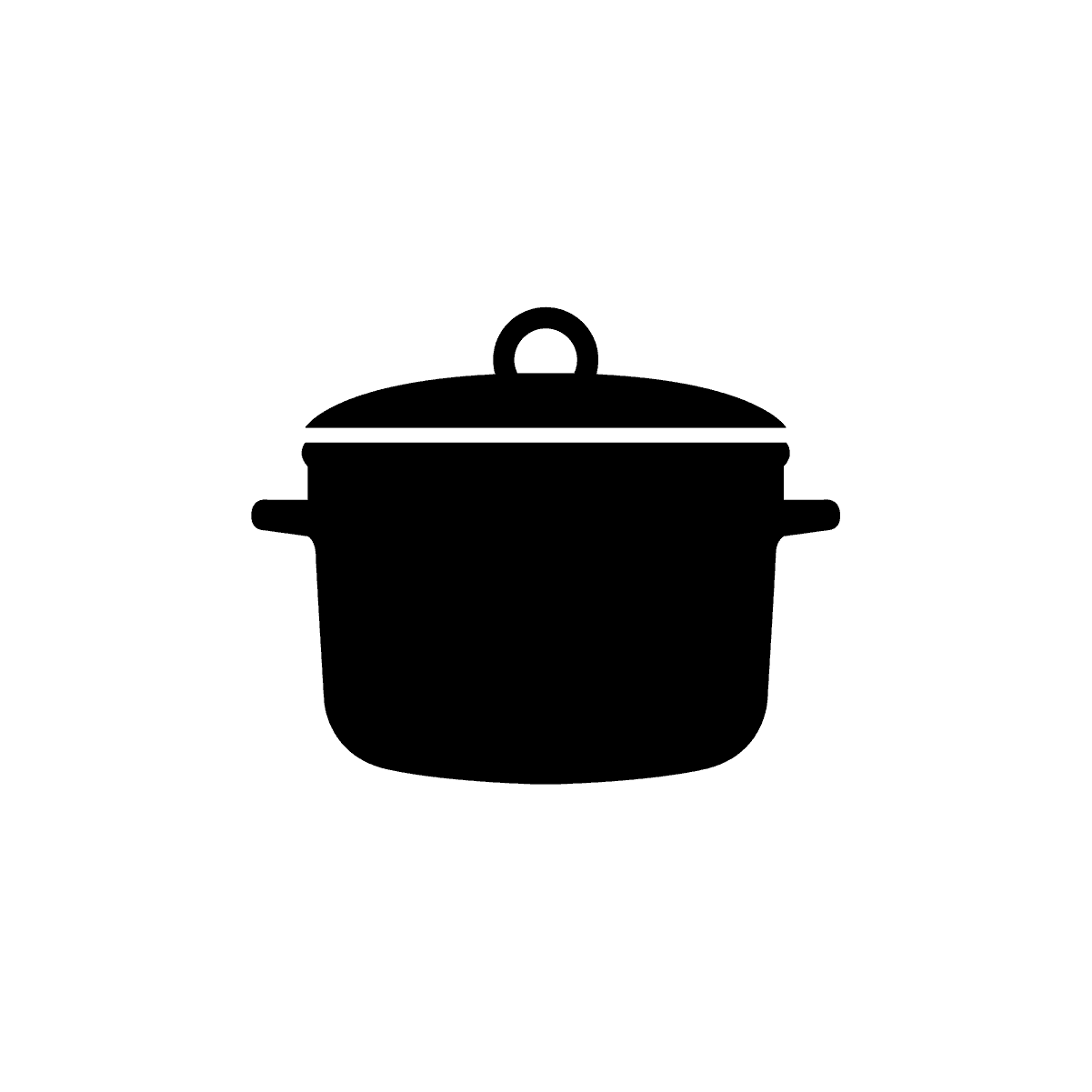 Black kitchen utensil icons