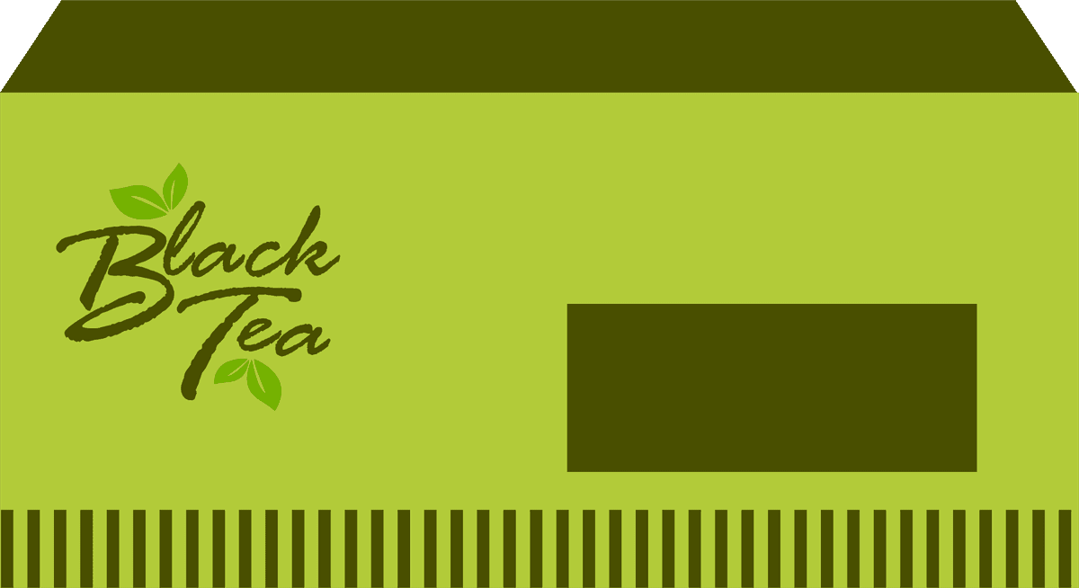 black tea brand identity sets dark green 
