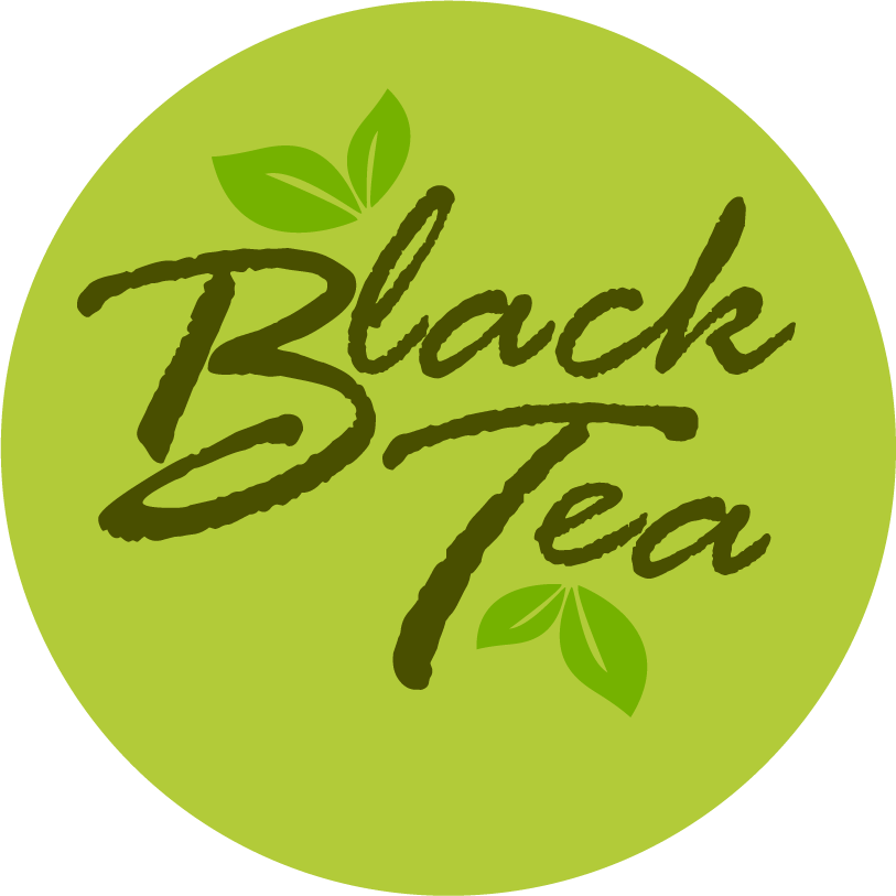black tea brand identity sets dark green 