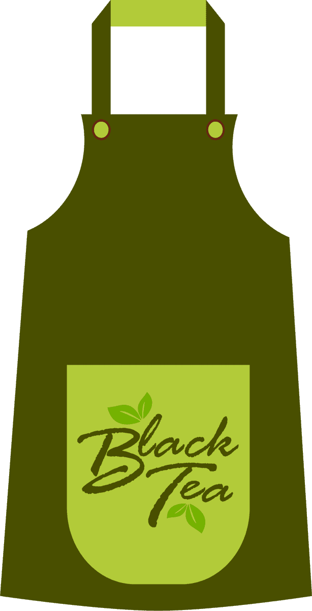 black tea brand identity sets dark green 