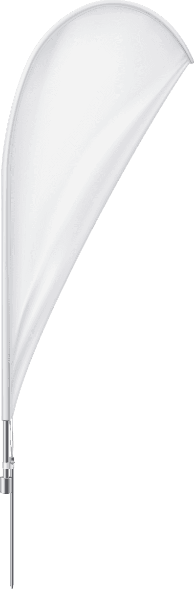 blank white flags banners realistic for outdoor events and promotional displays