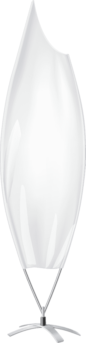 blank white flags banners realistic for events and marketing displays indoors or outdoors