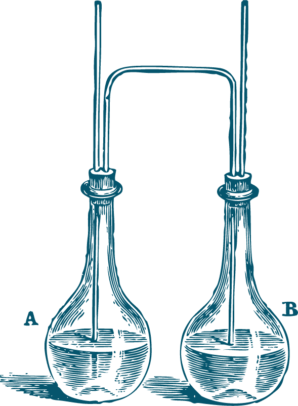 Blue Chemistry Tool Illustrations