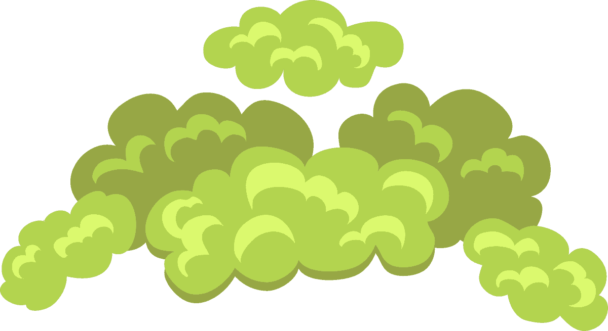 blue smoke smelling smoke icon kit