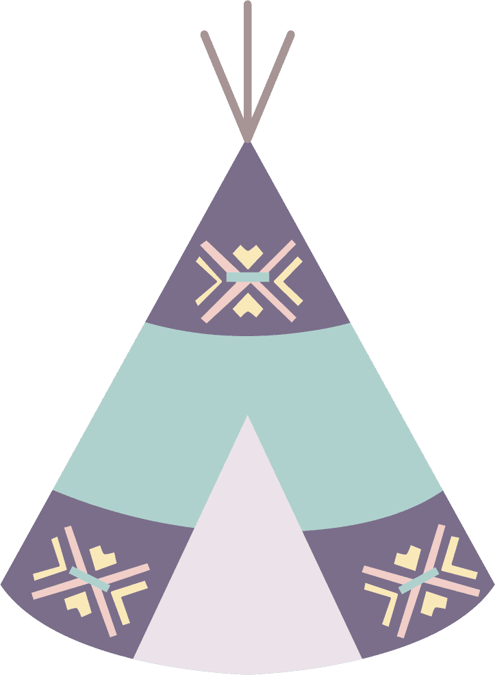 boho element collection with flat design