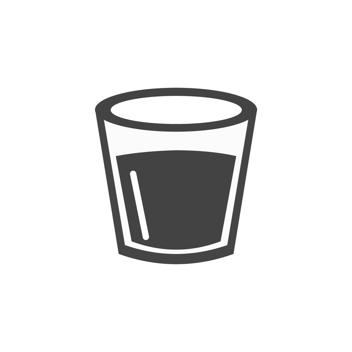 bold drink glass icon for summer