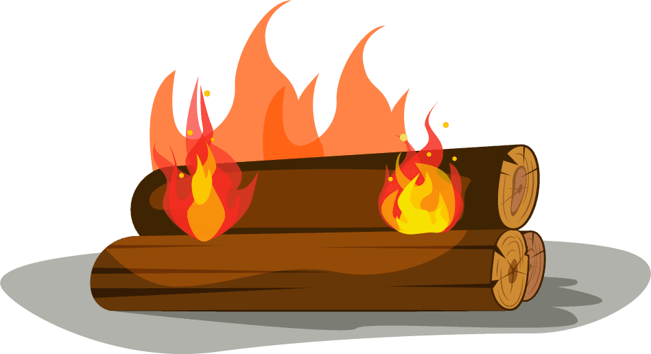 bonfire fire firewood illustration