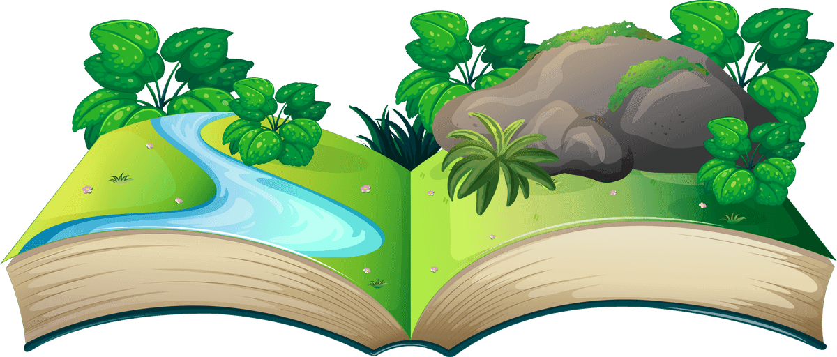 book many wild animals forest adventure with colorful illustrations and vibrant greenery