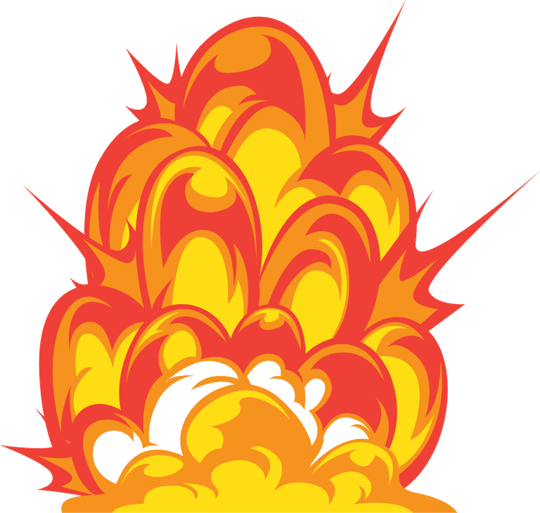 boom collection cartoon explosion effects for dynamic video games and animations