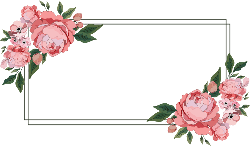 decorative floral frame border